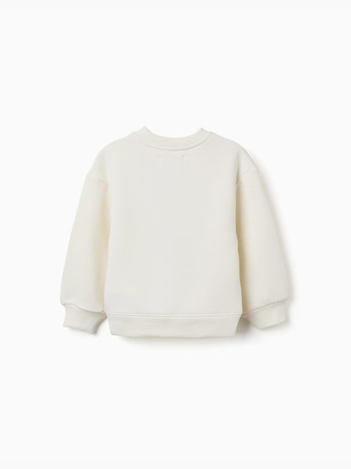 Sweat en coton peigné avec motif art et nature - Kiabi