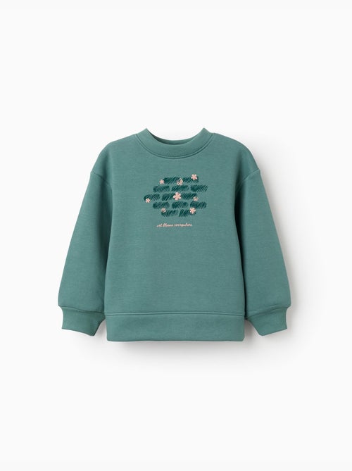 Sweat en coton peigné avec motif art et nature - Kiabi Sweat en coton peigné avec motif art et nature - Kiabi