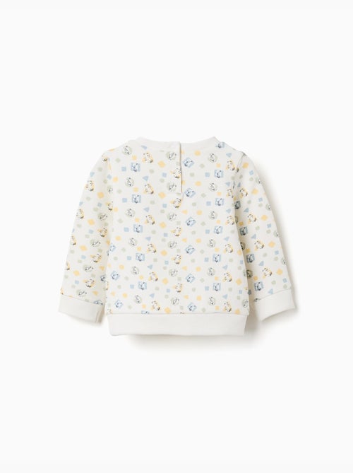 Sweat en coton peigné avec motif coloré - Kiabi Sweat en coton peigné avec motif coloré - Kiabi