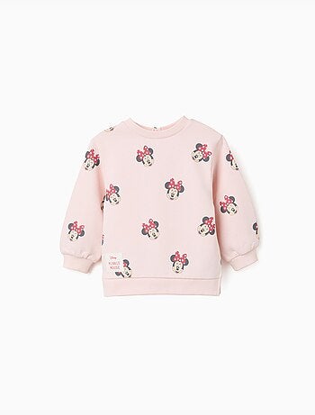 Sweat en coton peigné avec motif Minnie
