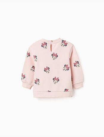 Sweat en coton peigné avec motif Minnie