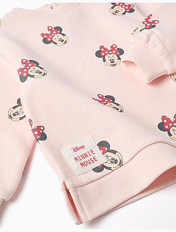 Sweat en coton peigné avec motif Minnie