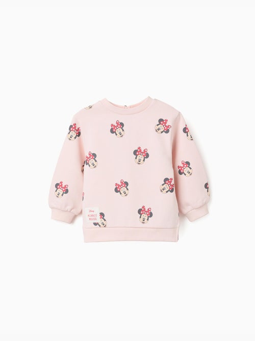 Sweat en coton peigné avec motif Minnie - Kiabi