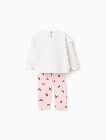Sweat en coton peigné Peppa Pig + legging