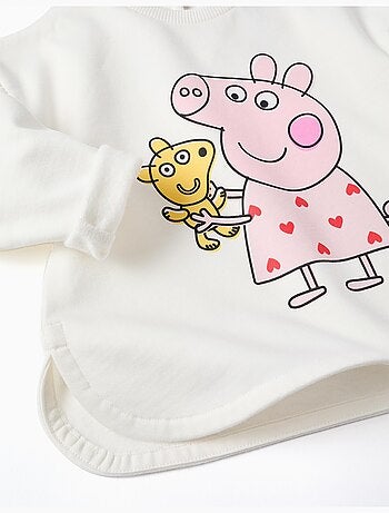 Sweat en coton peigné Peppa Pig + legging