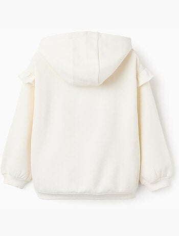 Sweat en coton polyester peigné avec Capuche et Paillettes Lilo et Stitch