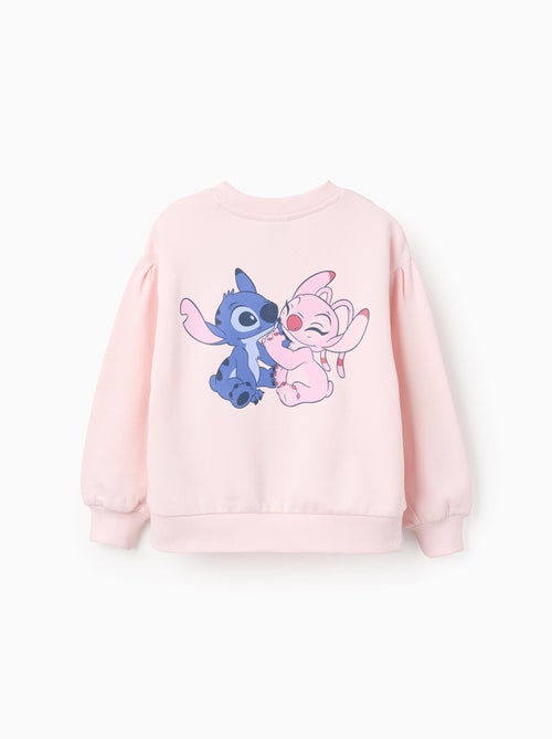 Sweat en coton polyester peigné avec Imprimé au Dos Lilo et Stitch - Kiabi
