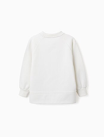 Sweat en coton polyester peigné avec Imprimé en Relief