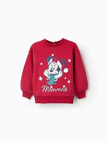 Sweat en coton polyester peigné de Noël Minnie