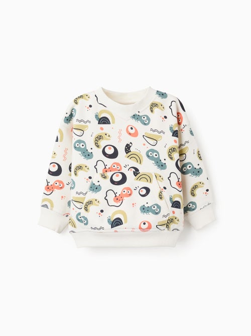 Sweat en coton polyester peigné Insects - Kiabi