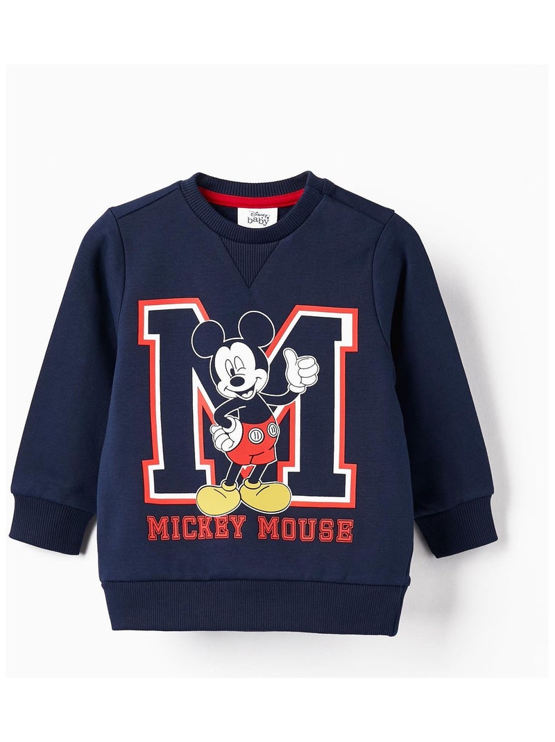 Sweat en Coton pour Bébé Garçon 'Mickey'   MICKEY Bleu foncé - Kiabi