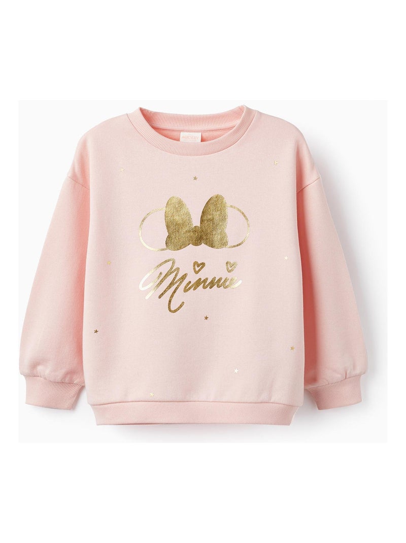 Sweat en coton pour fille 'Minnie Mouse'   MINNIE Rose clair - Kiabi