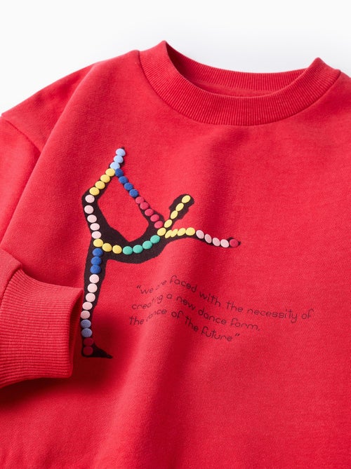 Sweat en Coton Snoopy & Woodstuck - Kiabi