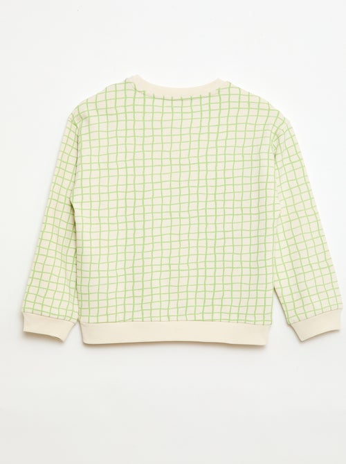 Sweat en French Terry à motif - Kiabi
