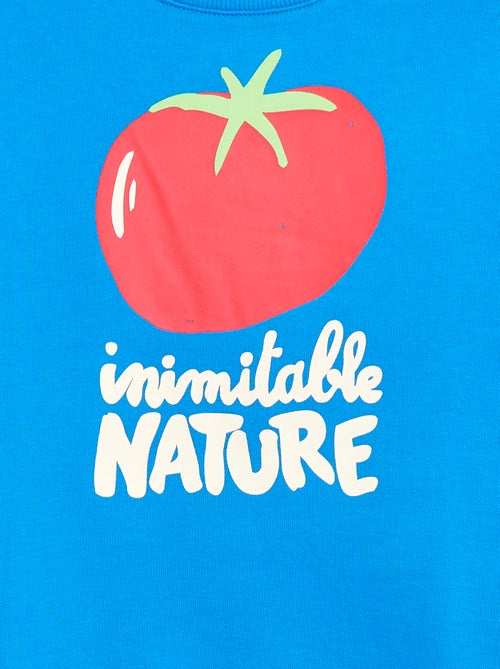 Sweat en French Terry à motif - Kiabi