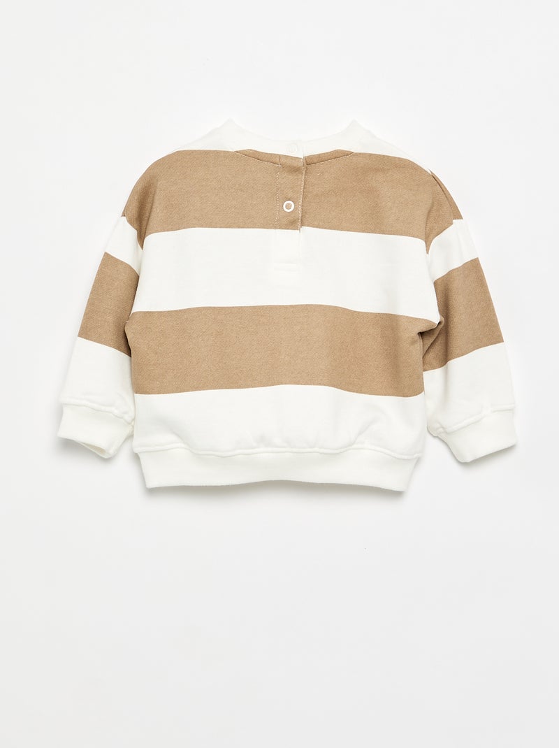 Sweat en French Terry Beige - Kiabi