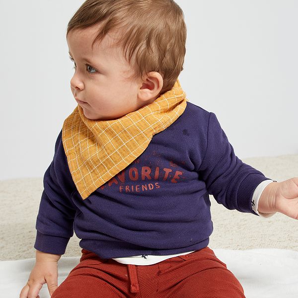 Sweat En French Terry Bebe Garcon Bleu Favorite Kiabi 5 00