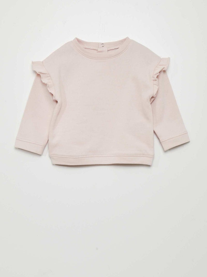Sweat en french terry Rose - Kiabi