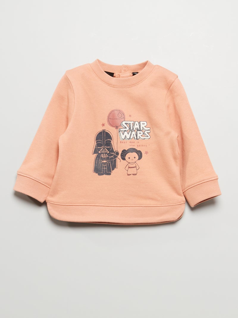Sweat en french terry 'Star Wars' Rose - Kiabi