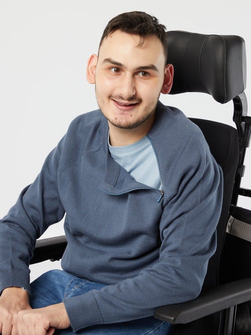 Sweat en maille - collection facile à enfiler - Kiabi