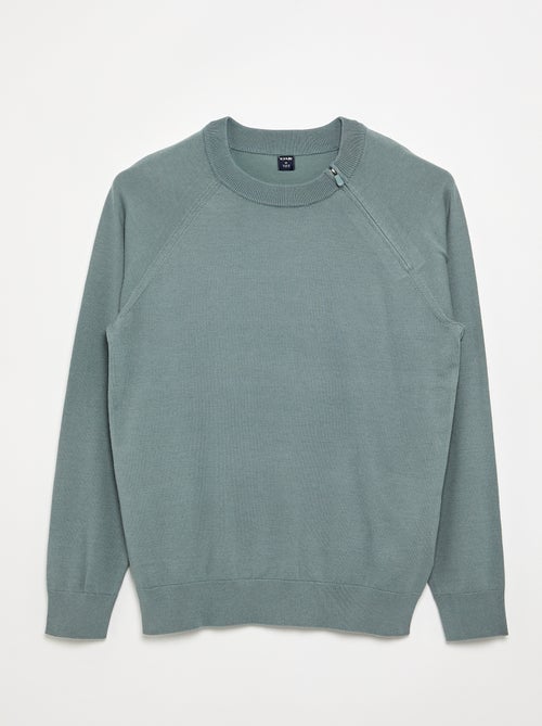 Sweat en maille -  Facile à enfiler - Kiabi