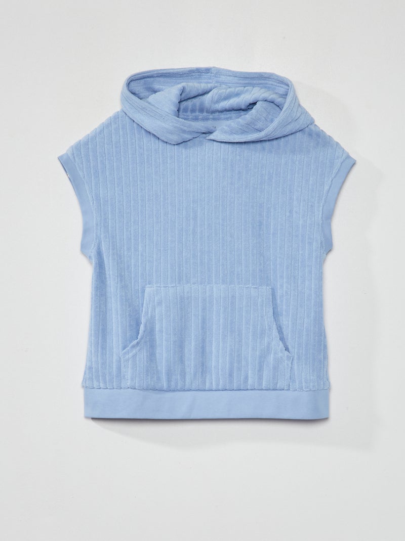 Sweat en maille éponge Bleu - Kiabi