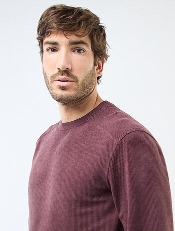 Sweat en maille nid d'abeilles