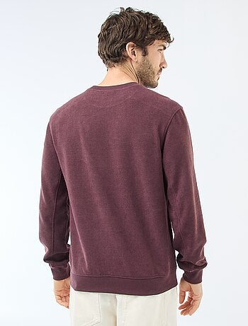 Sweat en maille nid d'abeilles