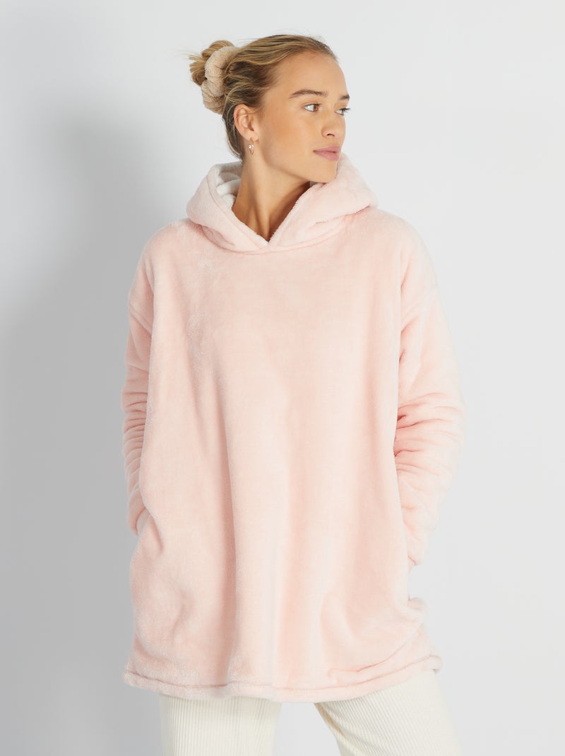 Sweat en maille peluche Rose - Kiabi