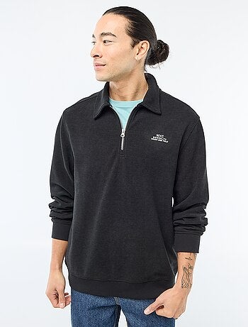 Sweat en matière gaufrée