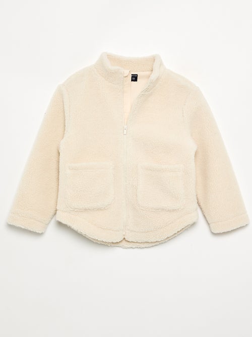 Sweat en matière moutonnée et avec col montant - Kiabi Sweat en matière moutonnée et avec col montant - Kiabi