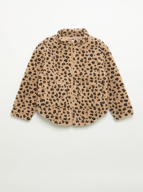 Sweat en matière moutonnée et avec col montant - Kiabi Sweat en matière moutonnée et avec col montant - Kiabi