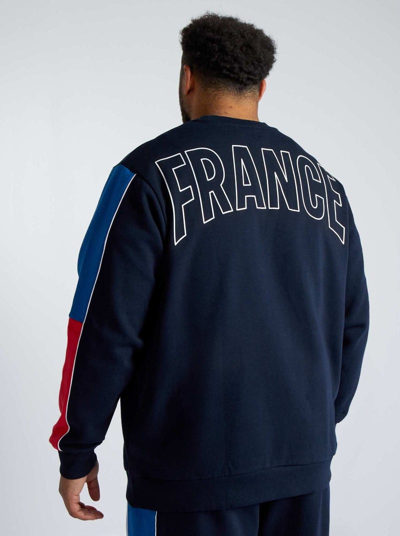 Sweat en molleton - Equipe de France Olympique Navy - Kiabi