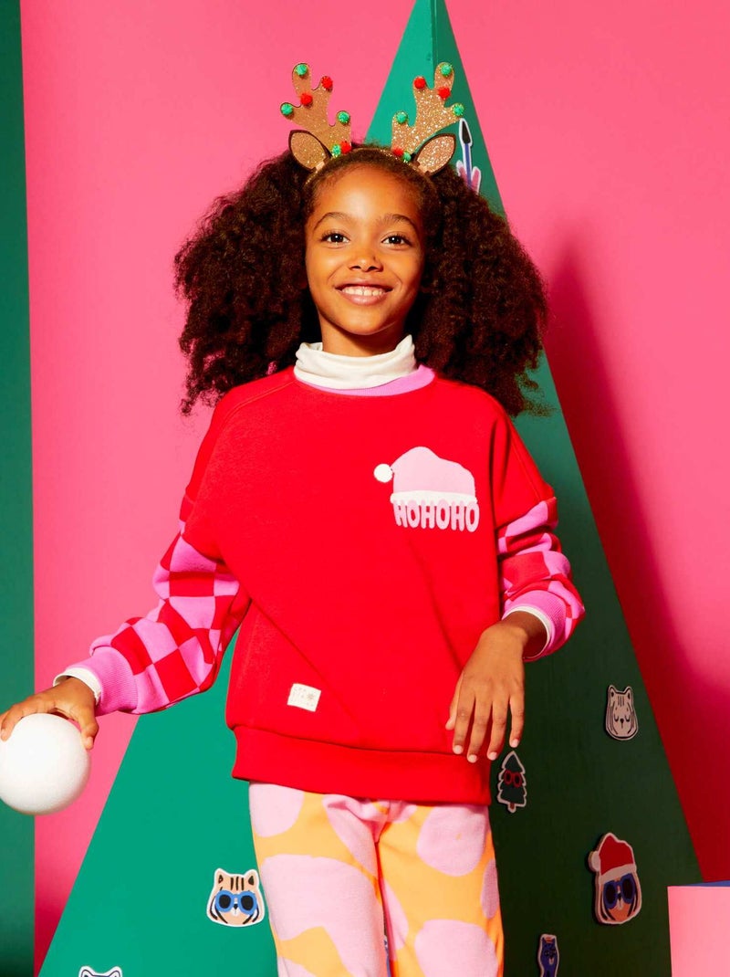 Sweat en molleton - Grafik Edition Rouge - Kiabi