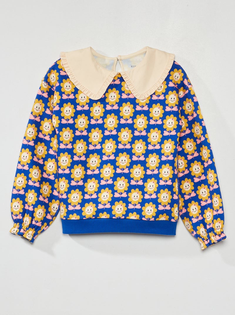 Sweat en molleton - Kiabi X chacha BLEU - Kiabi