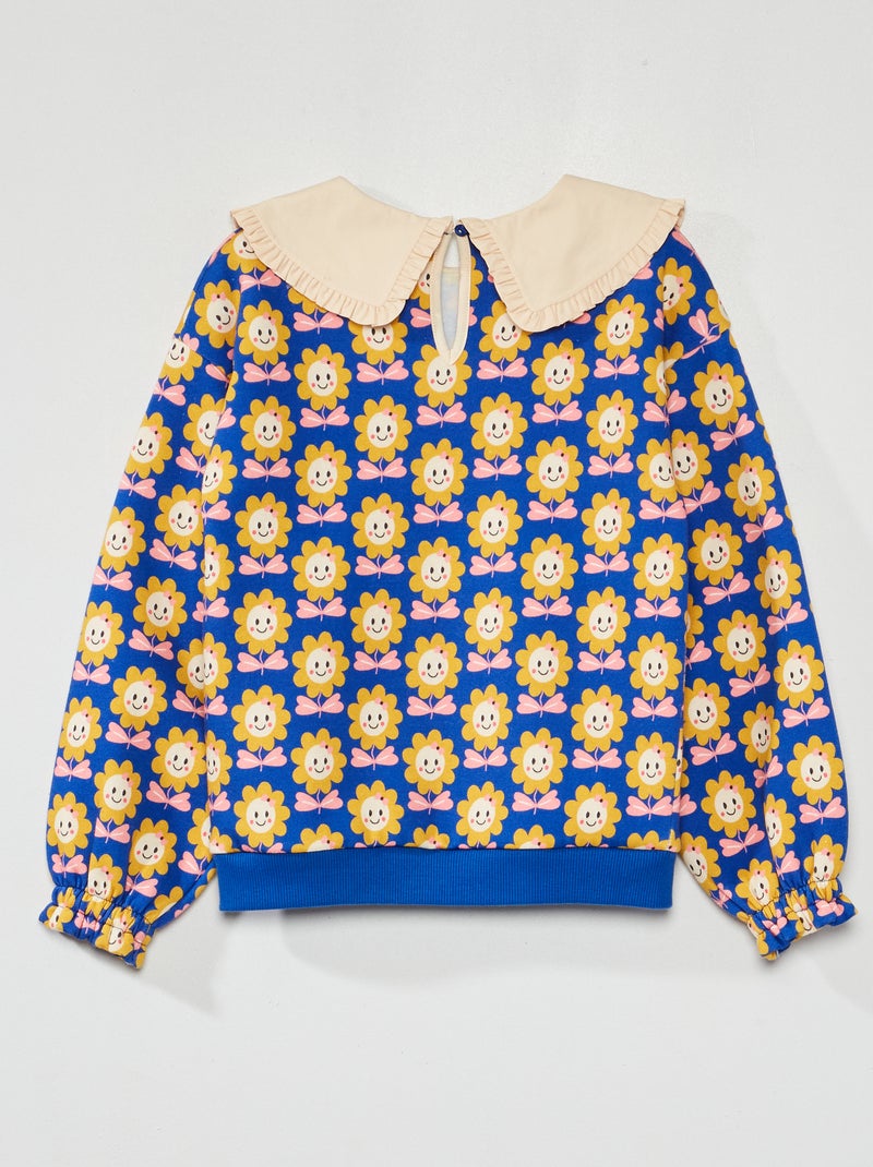 Sweat en molleton - Kiabi X chacha BLEU - Kiabi