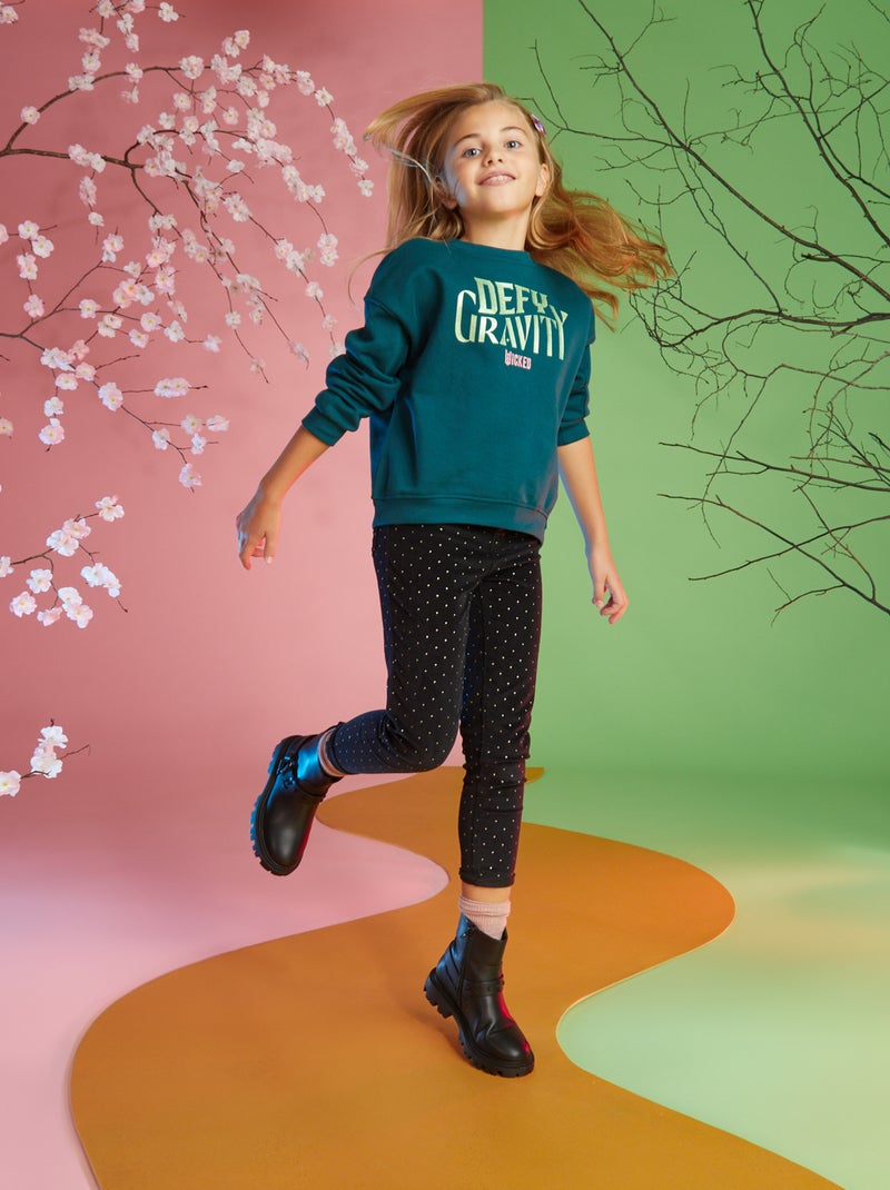 Sweat en molleton - Wicked Vert foncé - Kiabi