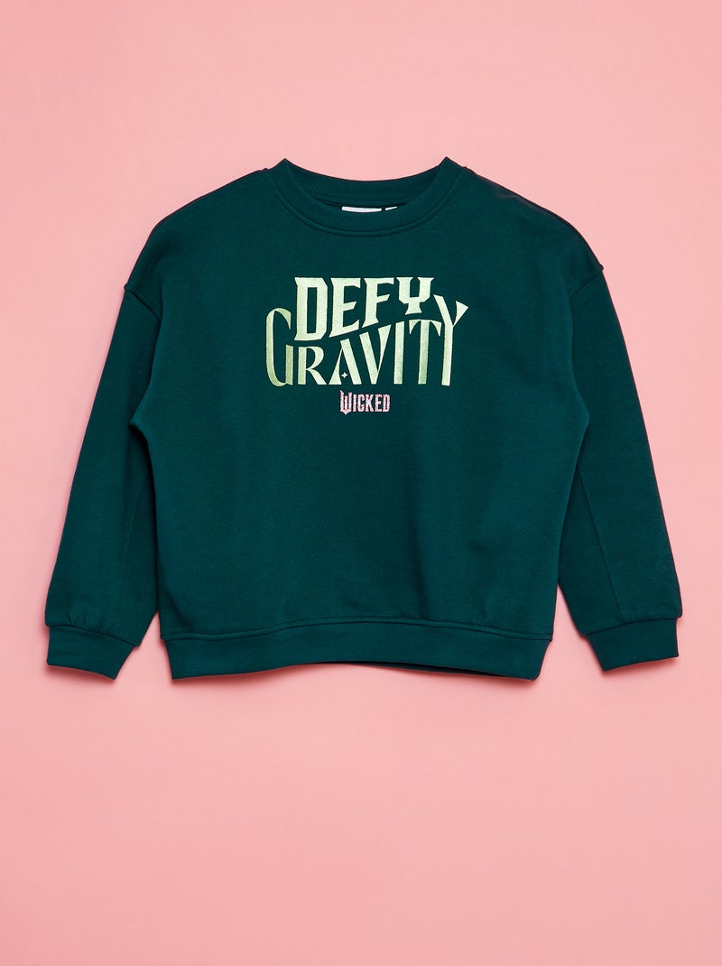 Sweat en molleton - Wicked Vert foncé - Kiabi