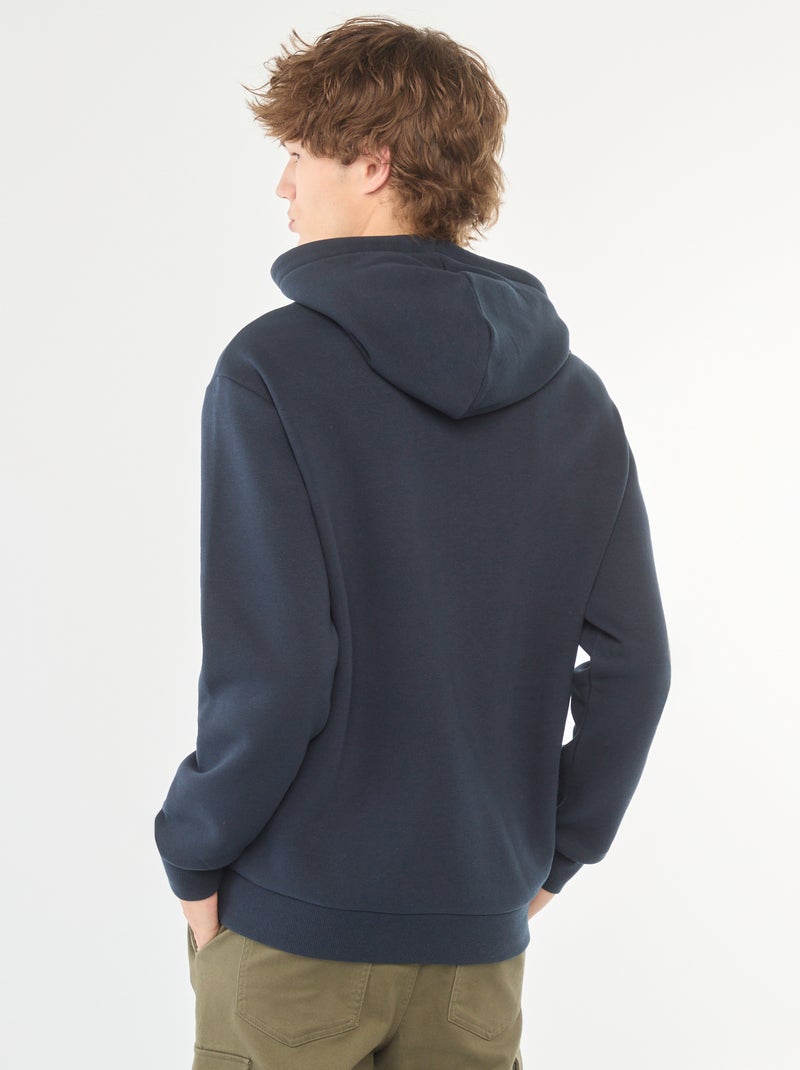 Sweat en molleton à capuche Bleu marine - Kiabi
