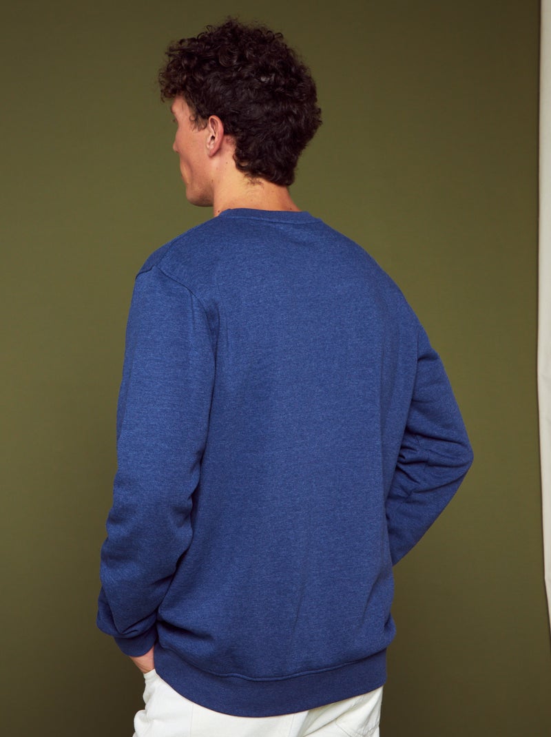 Sweat Col Rond Homme Scotch & Soda - Bleu - Taille XL - Motif Graphique Géométrique