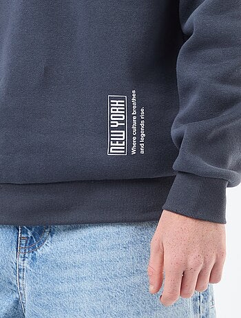 Sweat en molleton à imprimé