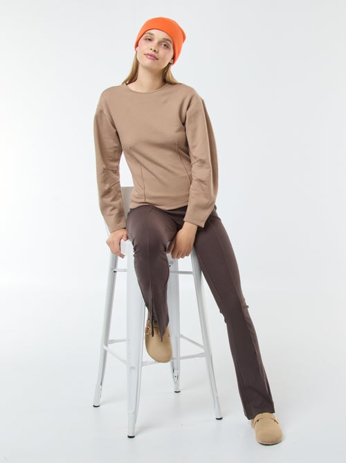 Sweat en molleton à manches longues - Kiabi