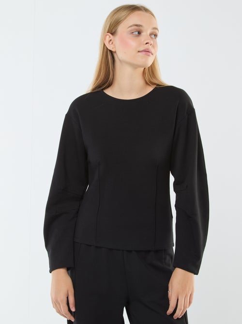 Sweat en molleton à manches longues - Kiabi