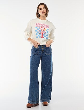 Sweat en molleton à message