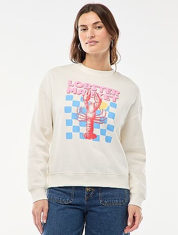 Sweat en molleton à message