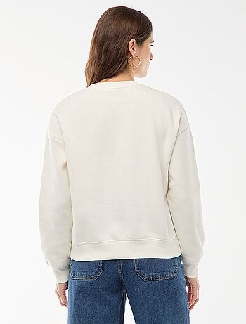 Sweat en molleton à message