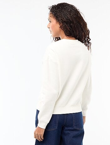 Sweat en molleton à message