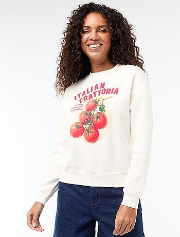 Sweat en molleton à message