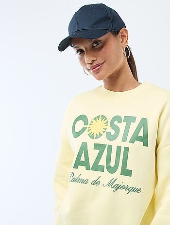 Sweat en molleton à message