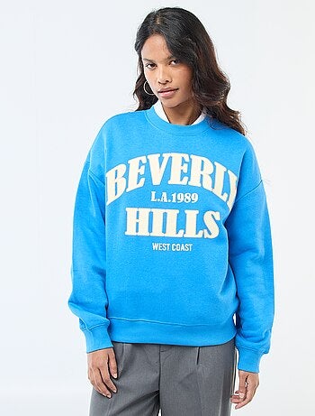 Sweat en molleton à message